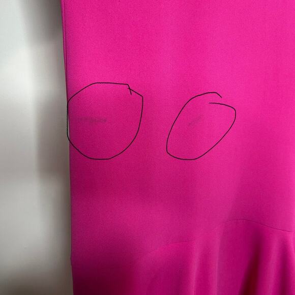 Diane Von Furstenberg Pink and Orange Kera Sleeveless Crepe Dress Size 6 - Picture 16 of 16